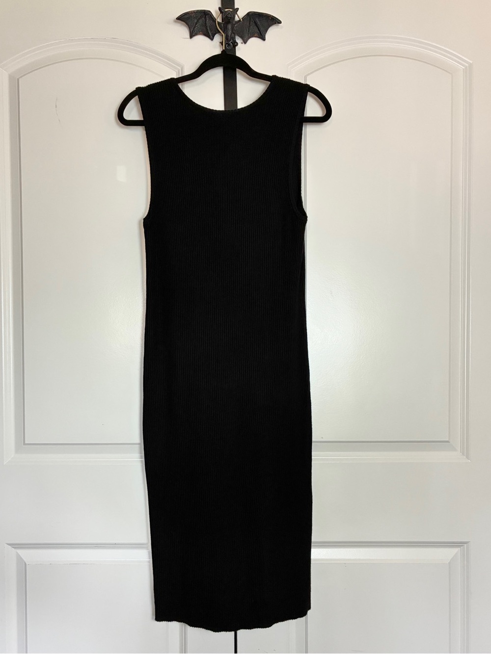 Torrid Deep Black Sleeveless Ribbed Dress Stretchy, Soft, NWT 2X - Picture 6 of 13